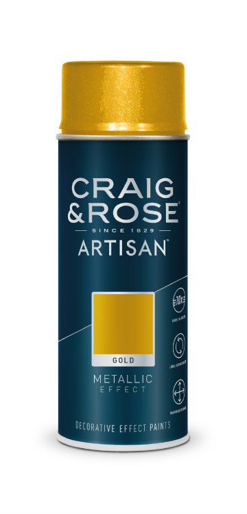 ARTISAN SPRAY 400ML GOLD METALLIC EFFECT SPRAY