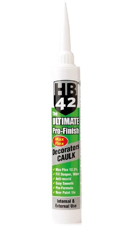 HB42 ULTIMATE PRO FINISH DECORATORS CAULK WHITE 380ML FURTHER DISCOUNTS AVAILABLE