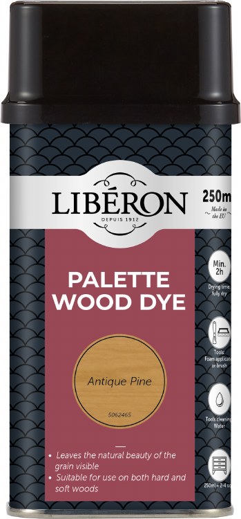 LIBERON PALETTE WOOD DYE 250ML ANTIQUE PINE