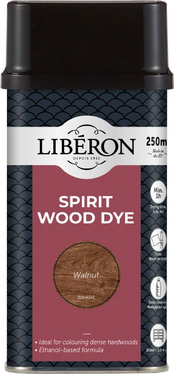 LIBERON SPIRIT WOOD DYE 250ML WALNUT