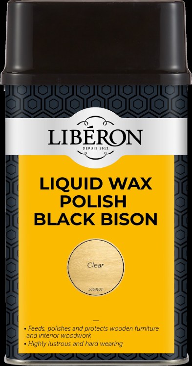 LIBERON LIQUID WAX POLISH BLACK BISON 500ML CLEAR