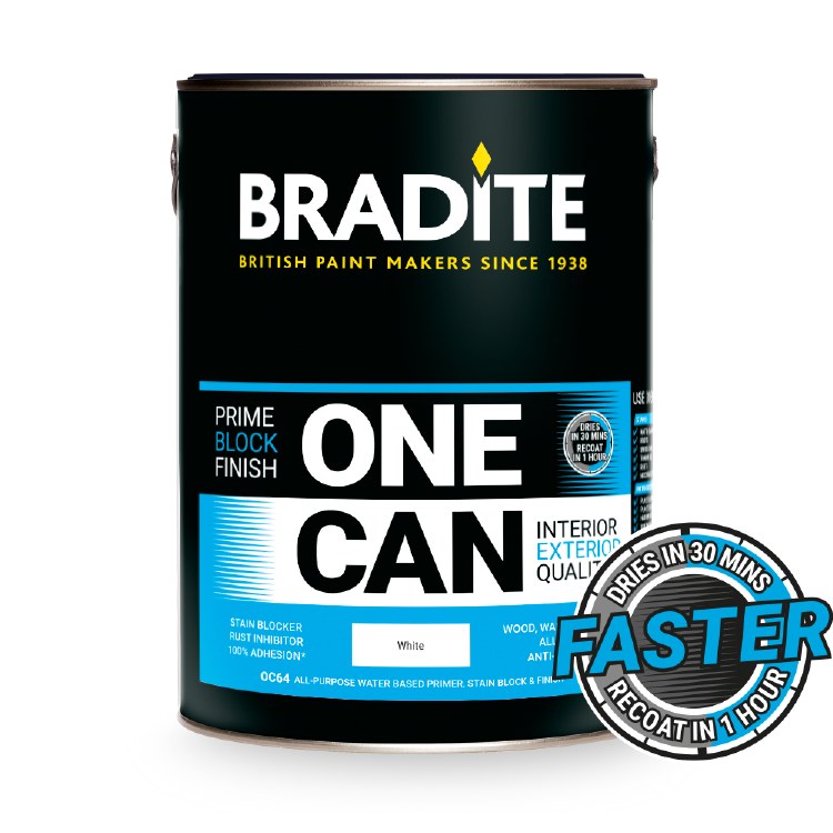 BRADITE OC64 ONE CAN EGGSHELL 1LT BLACK OC64