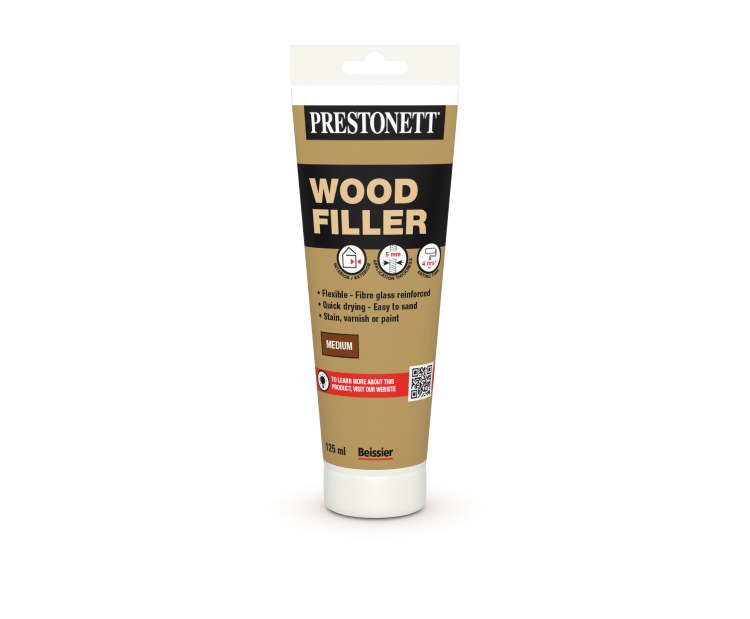 PRESTONETT INTERIOR / EXTERIOR WOOD FILLER MEDIUM 125 ML