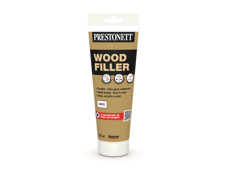 PRESTONETT INTERIOR / EXTERIOR WOOD FILLER WHITE 125 ML