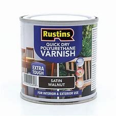 QUICK DRY POLYURETHANE VARNISH 250ML WALNUT SATIN