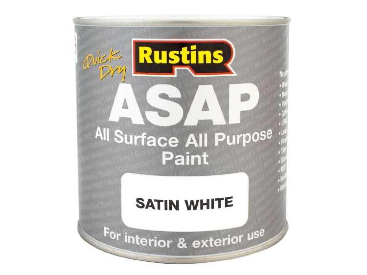 RUSTINS ASAP 1L SATIN WHITE