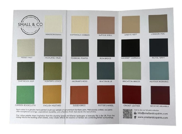 SMALL & CO FURNITURE PAINTS COLOUR CARD