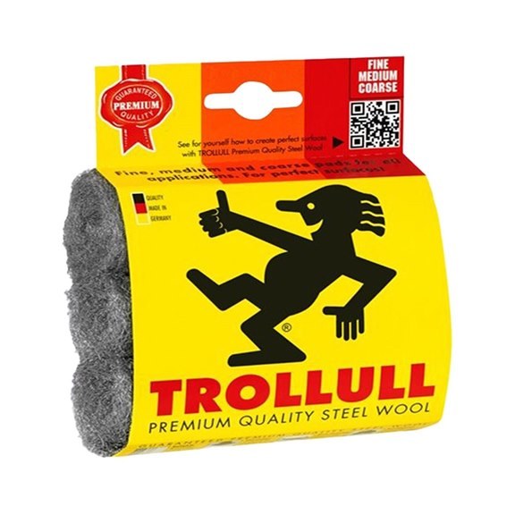TROLLULL STEEL WOOL ASSORTED PACK 3 PADS
