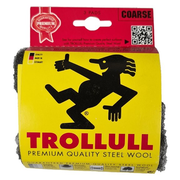 TROLLULL STEEL WOOL 3 COARSE 3 PADS