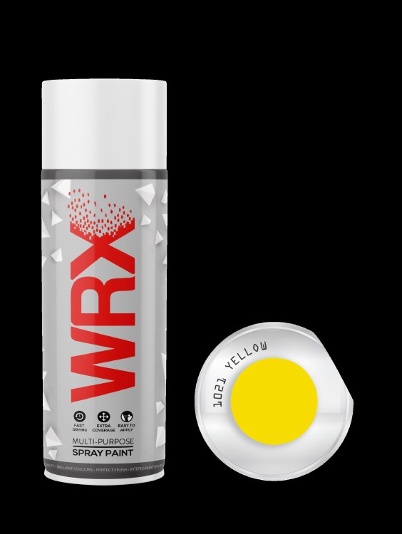 WRX SPRAY PAINT 400ML R1021 YELLOW