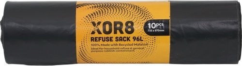 X0R8 REFUSE SACKS 96 LITRE 10 PACK