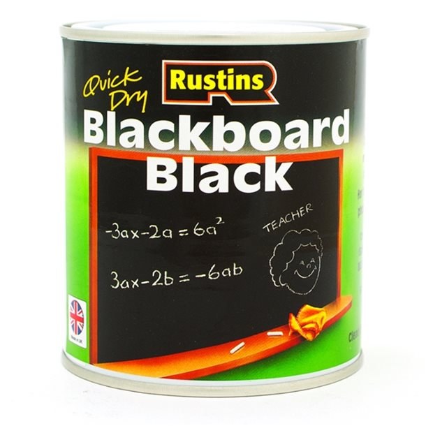 RUSTINS BLACKBOARD BLACK 250ML
