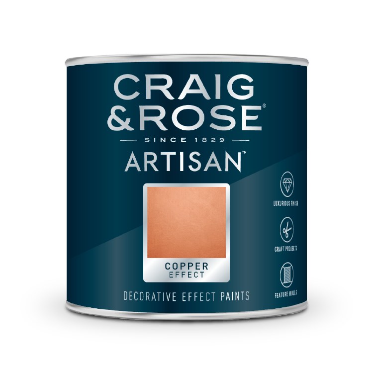 CRAIG & ROSE ARTISAN COPPER EFFECT PAINT 250ML