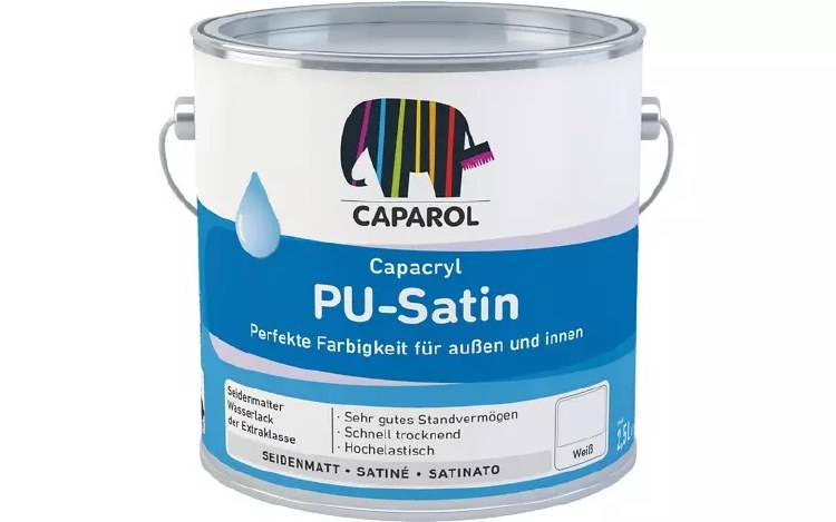 CAPAROL PU-SATIN 750ML WHITE