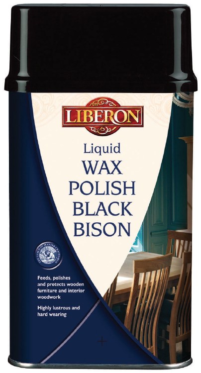 Liberon Black Bison Liquid Wax Dark Oak 500ml