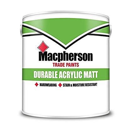 MACPHERSON DURABLE ACRYLIC MATT BRILLIANT WHITE 5L