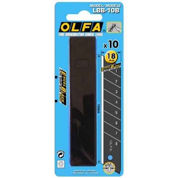 OLFA LBB-10B ULTRA SHARP  X 10 BLADES  6 PACK