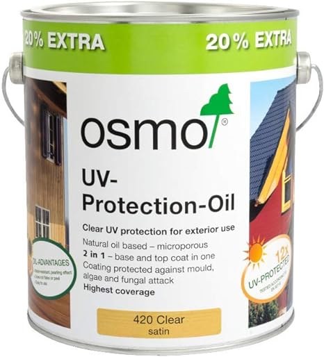 OSMO UV PROTECTION OIL 420 CLEAR SATIN 2.5L + 20% EXTRA
