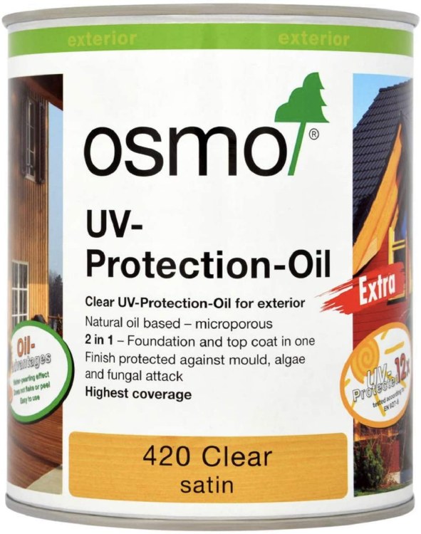 OSMO UV PROTECTION OIL 420 CLEAR SATIN 750ML