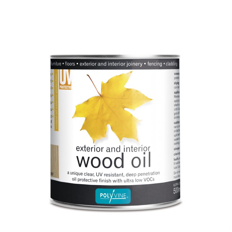 POLYVINE EXTERIOR & INTERIOR WOOD OIL 500ML