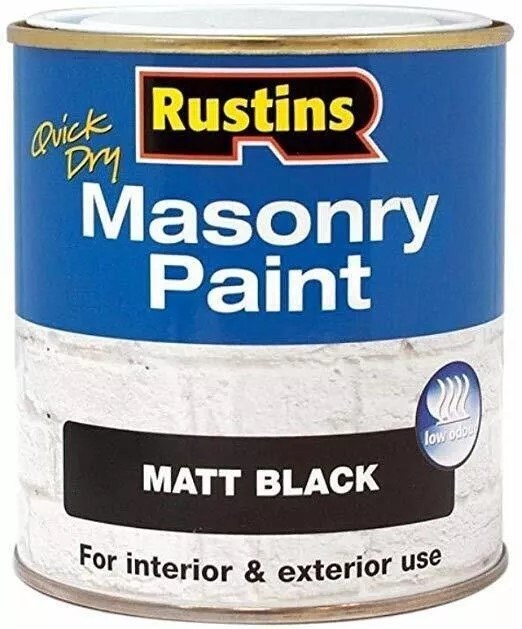 MASONRY PAINT 500ML MATT BLACK