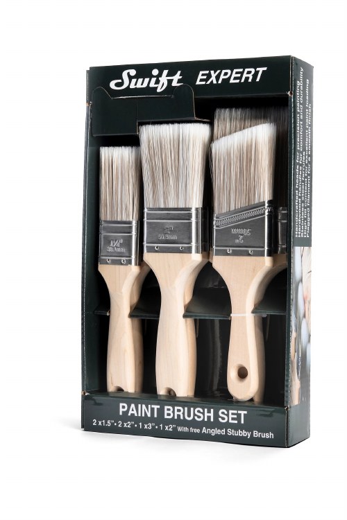 PIONEER SWIFT EXPERT SET X 6 INC ANGLED STUBBY BRUSH