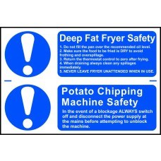 0454 DEEP FAT FRYER / POTATO CHIPPING MACHINE SAFETY X 2
