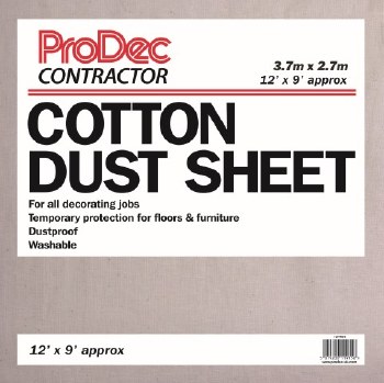 12 X 9 COTTON TWILL DUST SHEET