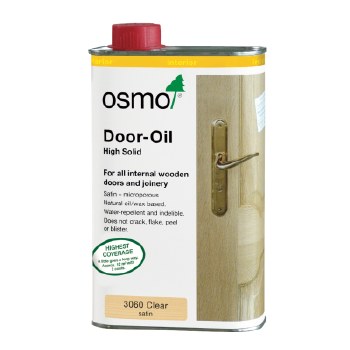 OSMO DOOR OIL HIGH SOLID 3060 CLEAR SATIN 1L