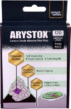 AXUS ARYSTOX 120 MEDIUM X 2 SANDING BLOCKS
