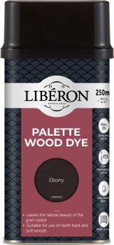 LIBERON PALETTE WOOD DYE 250ML EBONY