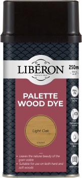 LIBERON PALETTE WOOD DYE 250ML LIGHT OAK