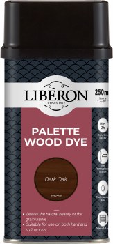 LIBERON PALETTE WOOD DYE 250ML DARK OAK