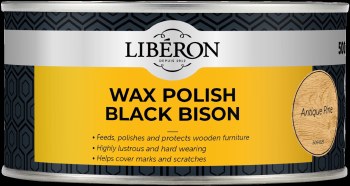 LIBERON WAX POLISH BLACK BISON 500ML ANTIQUE PINE PASTE WAX