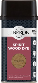 LIBERON SPIRIT WOOD DYE 250ML ANTIQUE PINE