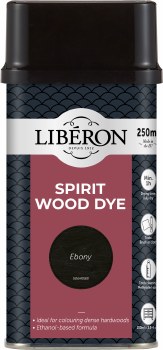 LIBERON SPIRIT WOOD DYE 250ML EBONY