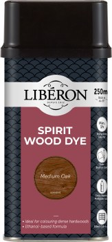 LIBERON SPIRIT WOOD DYE 250ML MEDIUM OAK