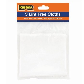 RUSTINS 3 LINT FREE CLOTHS