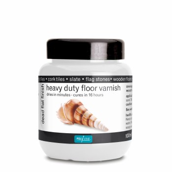 POLYVINE HEAVY DUTY FLOOR VARNISH DEAD FLAT 100ML