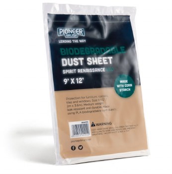 PIONEER DECO ECO 3 PACK 9' X 12' BIODEGRADEABLE DUST SHEET