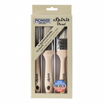 PIONEER SPIRIT OVAL BRUSH SET 3 PIECE PIONEER SPIRIT OVAL BRUSH SET 3 PIECE