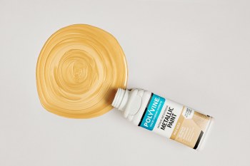 Additional picture of POLYVINE METALLIC PAINT PALE GOLD 100ML
