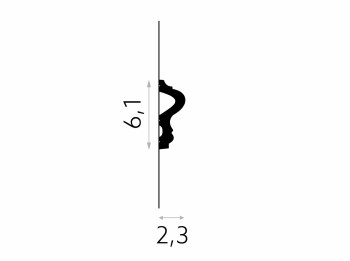 Additional picture of MD346F FLEXIBLE WALL MOULDING