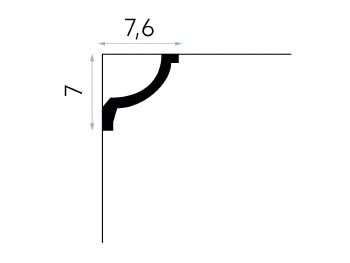 Additional picture of MDA121 CORNICE / COVING MOULDING 200CM
