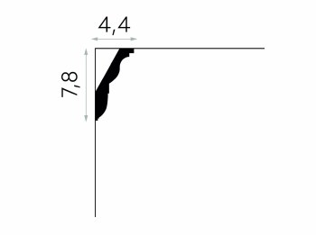 Additional picture of MDA212 CORNICE / COVING MOULDING 200CM