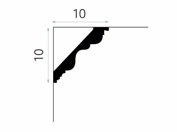 Additional picture of MDB108F FLEXIBLE CORNICE / COVING MOULDING 200CM