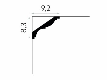 Additional picture of MDB117 CORNICE / COVING MOULDING 200CM