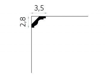 Additional picture of MDB135 CORNICE / COVING MOULDING 200CM