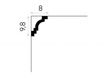 Additional picture of MDB142 CORNICE / COVING MOULDING 200CM