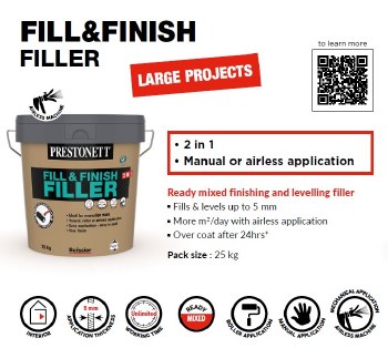 Additional picture of PRESTONETT MULTI-LIGHT FILL & FINISH 25KG BUCKET FULL PALLET OF 16 UNITS OR MORE, DIRECT FROM SUPPLIER DELIVERY